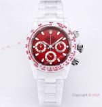 Best Replica AET Remould Rolex Full Ceramic Daytona Watch Coral Red Dial